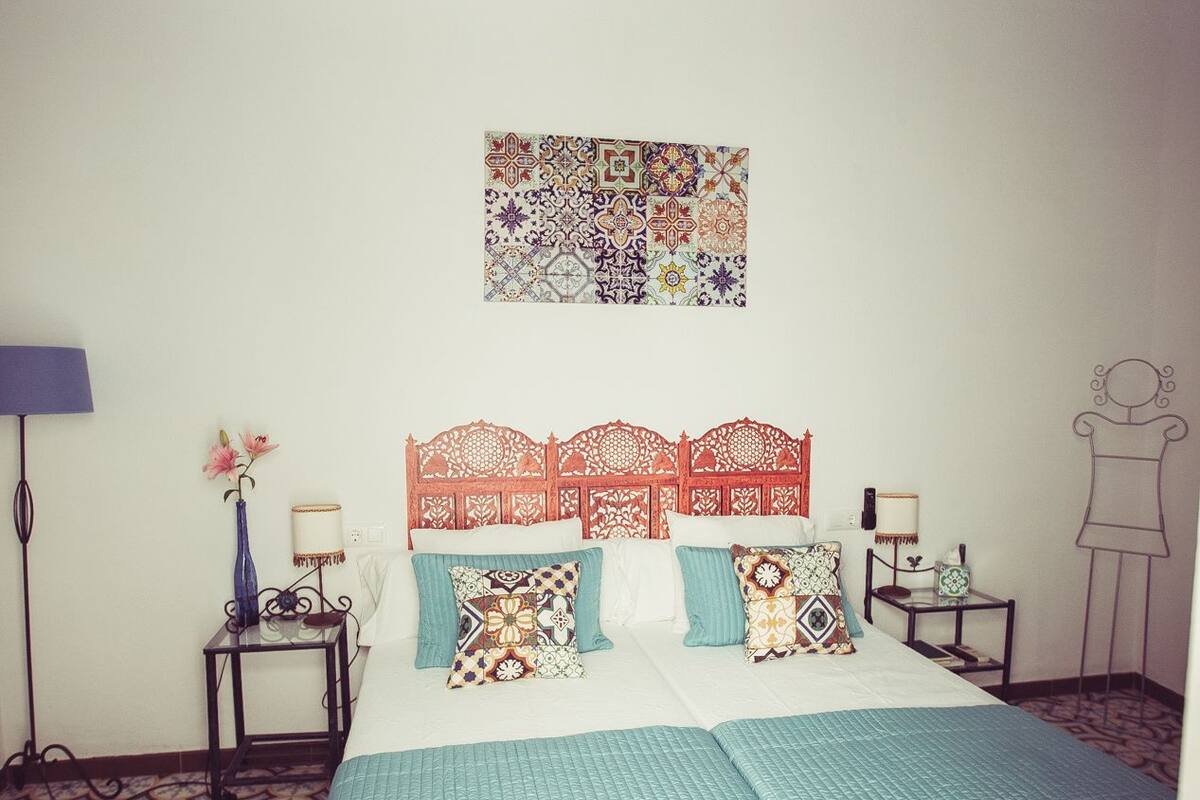 Doppelzimmer, Blick auf den Innenhof