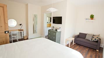 Hypo-allergenic bedding, desk, soundproofing, iron/ironing board