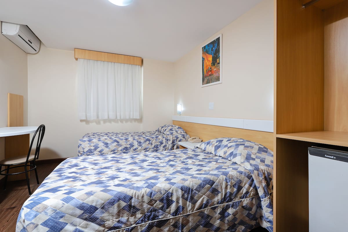 Minibar, desk, blackout drapes, free WiFi