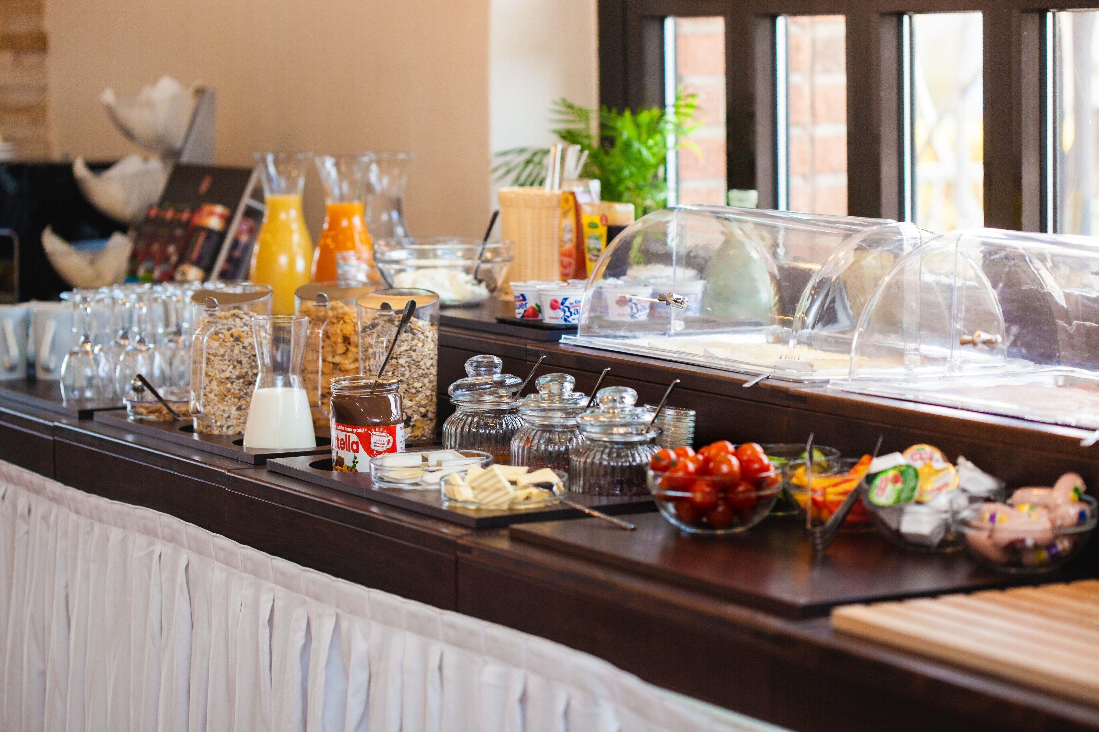 daily buffet breakfast (eur 14.50 per person)