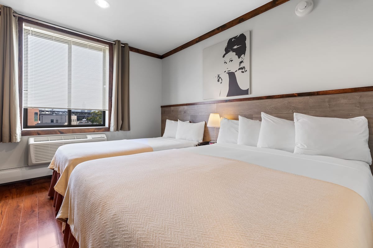 family studio suite | 1 bedroom, in-room safe, desk, laptop workspace