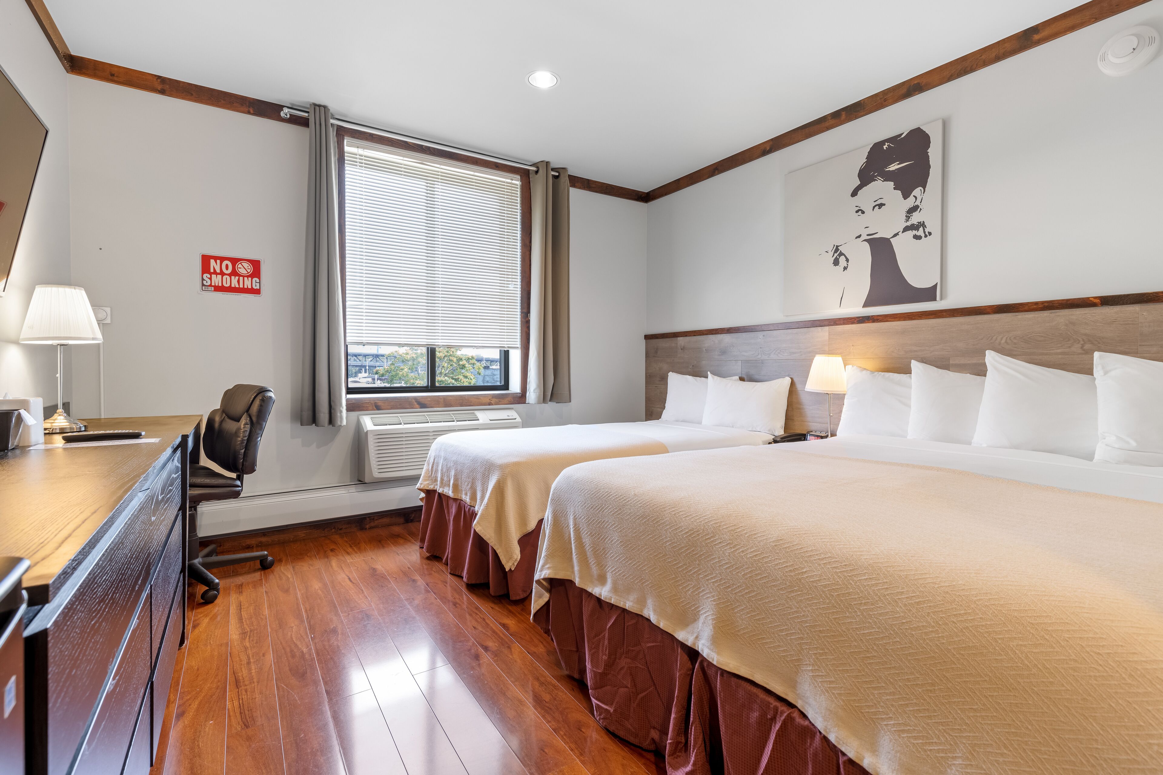 family studio suite | 1 bedroom, in-room safe, desk, laptop workspace