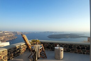 House, Ensuite, Sea View | Terrace/patio - Ikia Kriton (Santorini)