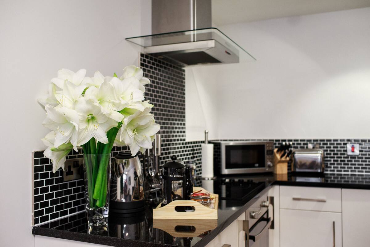 Apartment, 1 Bedroom | Private kitchen | Coffee/tea maker, fridge, microwave, stovetop