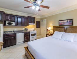 Executive Studio Suite, 1 King Bed | Individually decorated, individually furnished, iron/ironing board