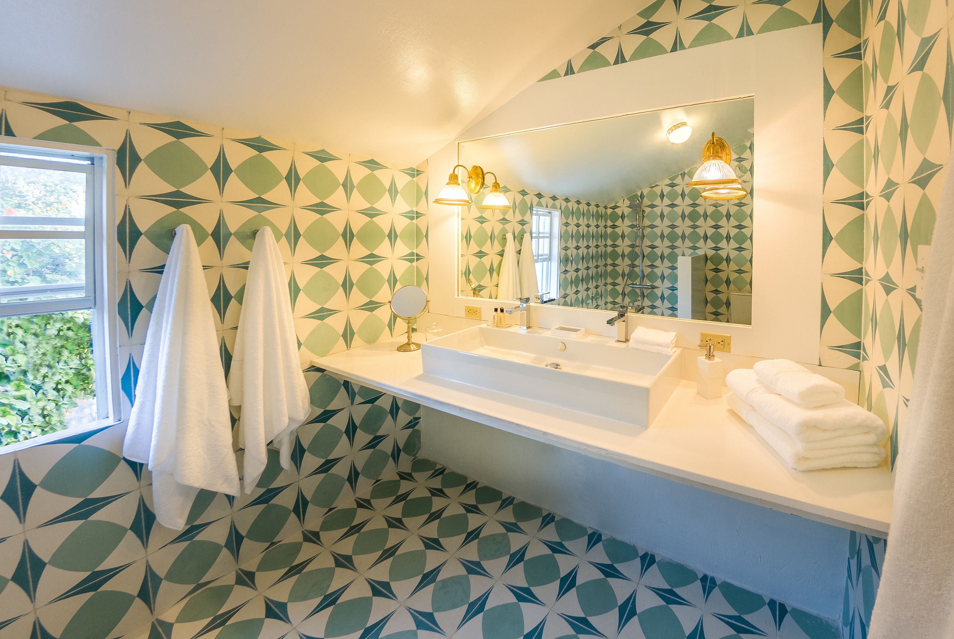 free toiletries, hair dryer, bathrobes, towels