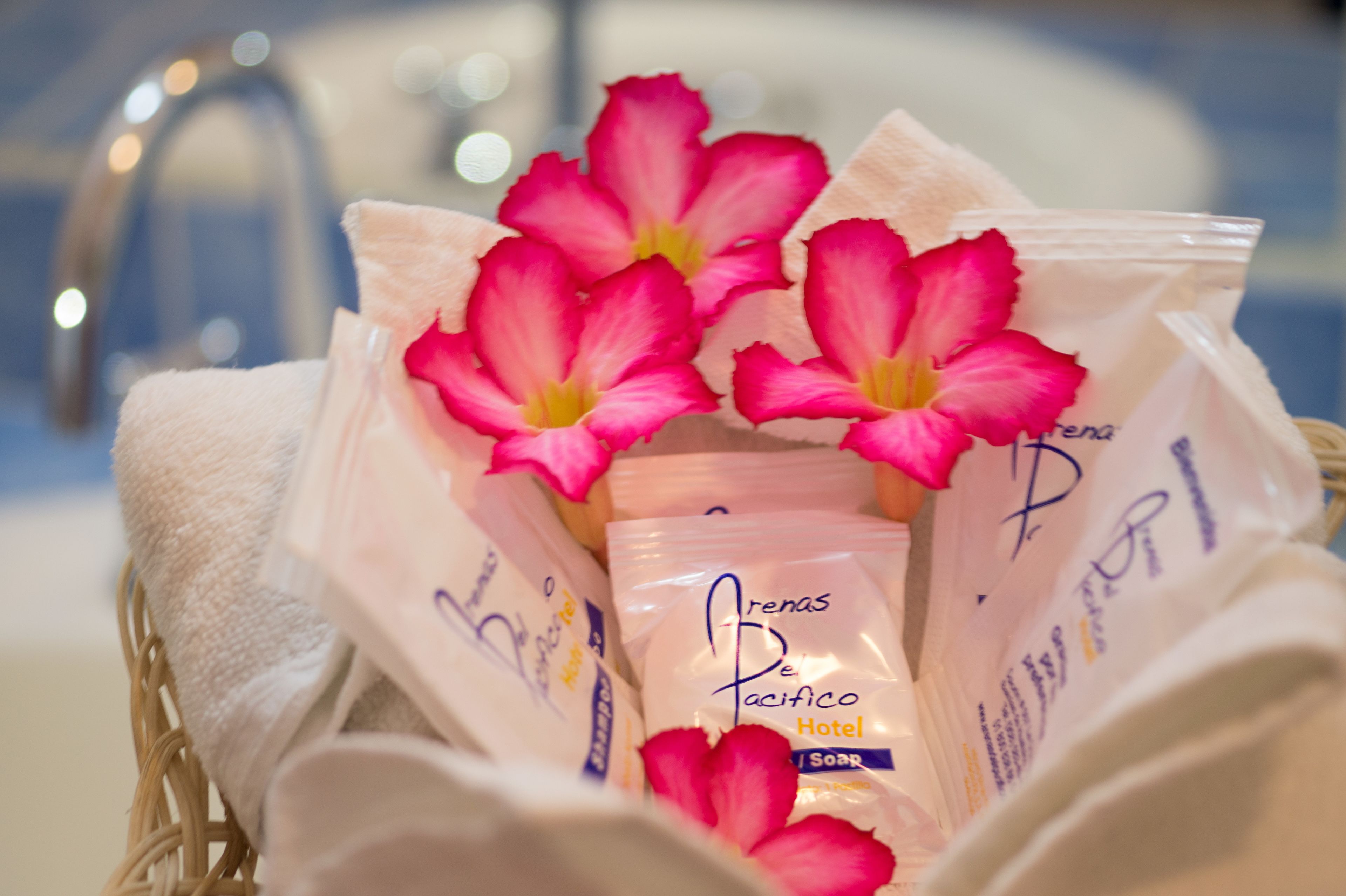 shower, designer toiletries, towels, soap