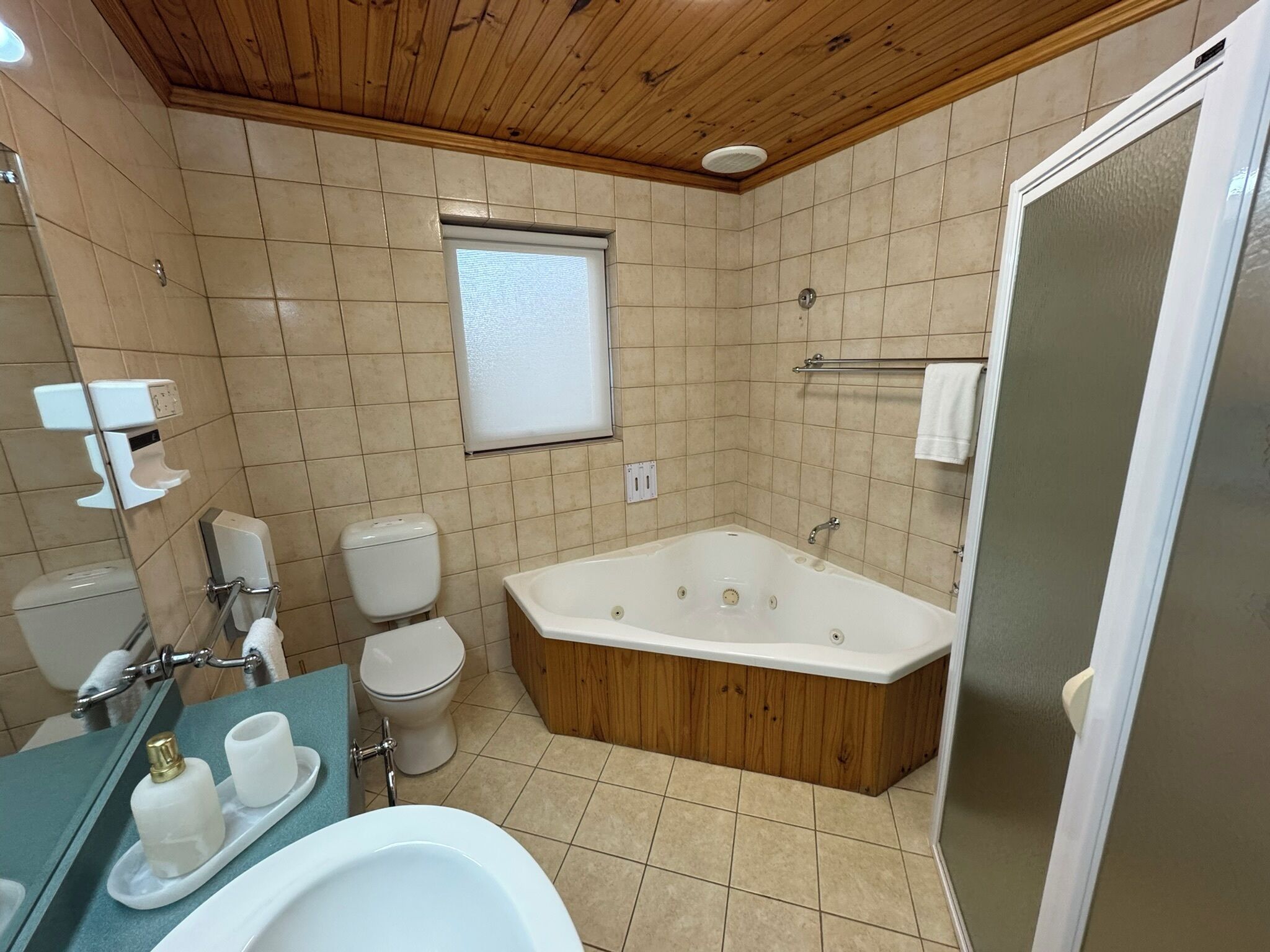 king spa suite | bathroom | free toiletries, towels, soap, shampoo