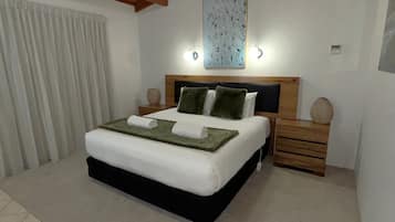 1 bedroom, desk, soundproofing, iron/ironing board