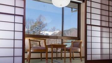 Japanese Style Room, 10 Tatami-mats, Shared Bathroom, Non Smoking | Living area | LCD TV
