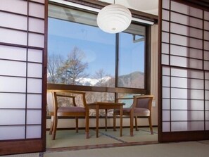 Japanese Style Room, 10 Tatami-mats, Shared Bathroom, Non Smoking | Living area | LCD TV - Hotel Yamabuki (Komagane)