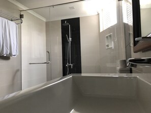 Shower, rainfall showerhead, free toiletries, hair dryer - Elegant Hotel (Udunuwara)