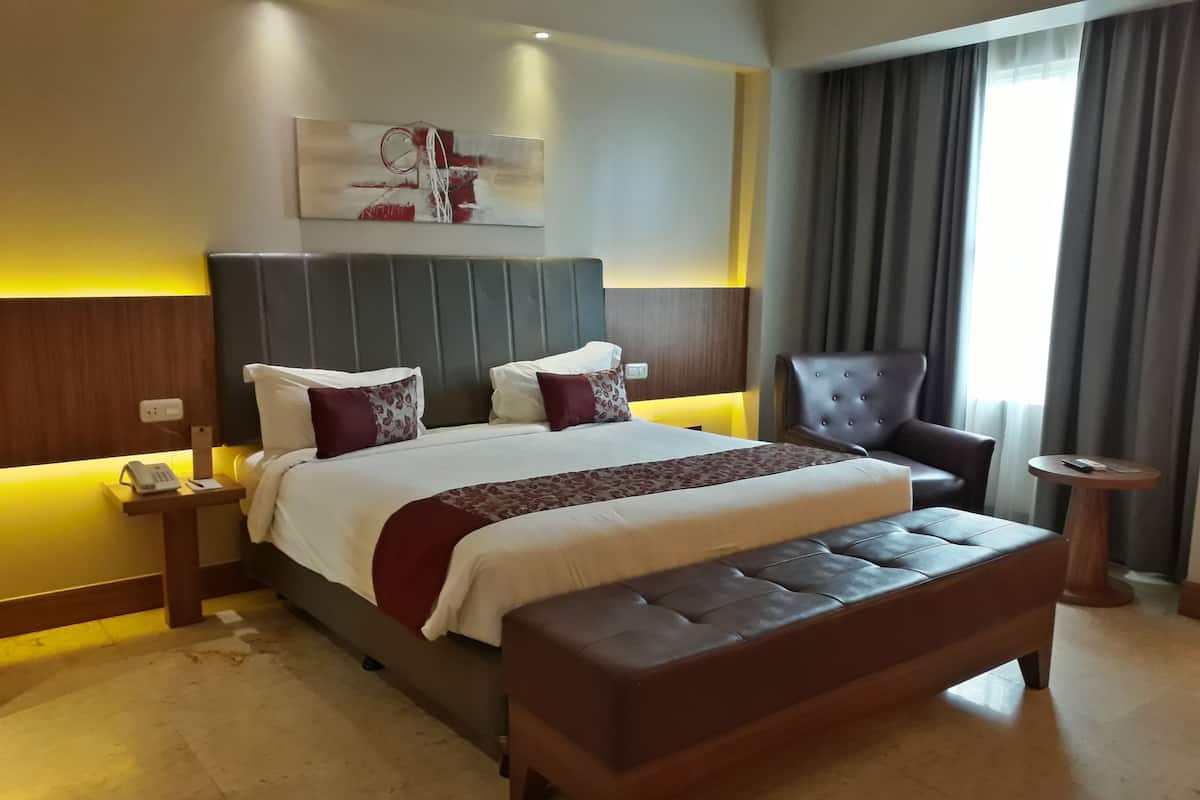 Deluxe Room | Minibar, in-room safe, desk, blackout curtains