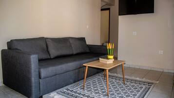 Apartment, Kitchenette, Mountain View | Living area | LED TV