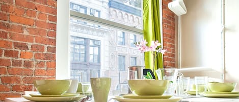 Family Studio #81 | Laptop workspace, iron/ironing board, cribs/infant beds, rollaway beds