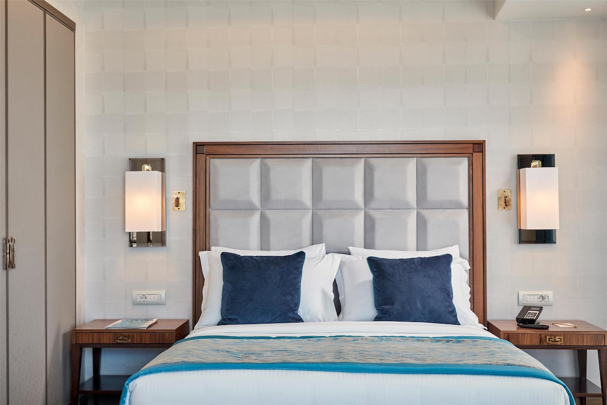 1 slaapkamer, luxe beddengoed, een minibar, een kluis op de kamer