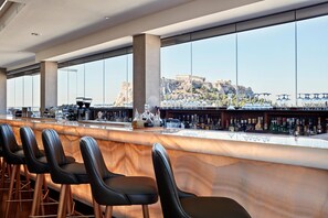 Bar auf der Dachterrasse