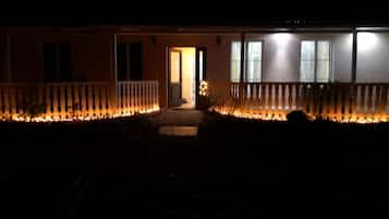 Front of property - evening/night