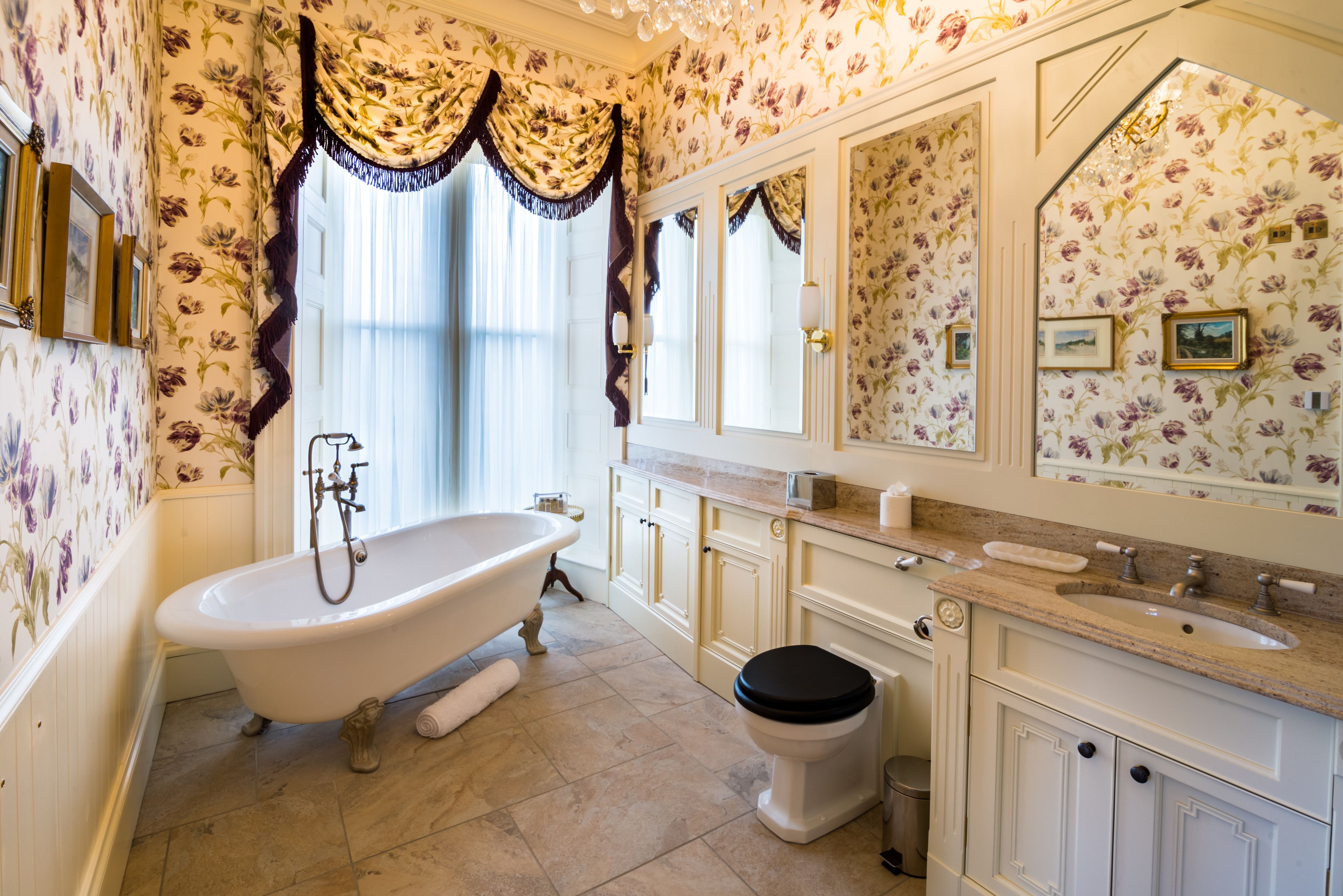 castle superior double room | bathroom | designer toiletries, hair dryer, bathrobes, slippers