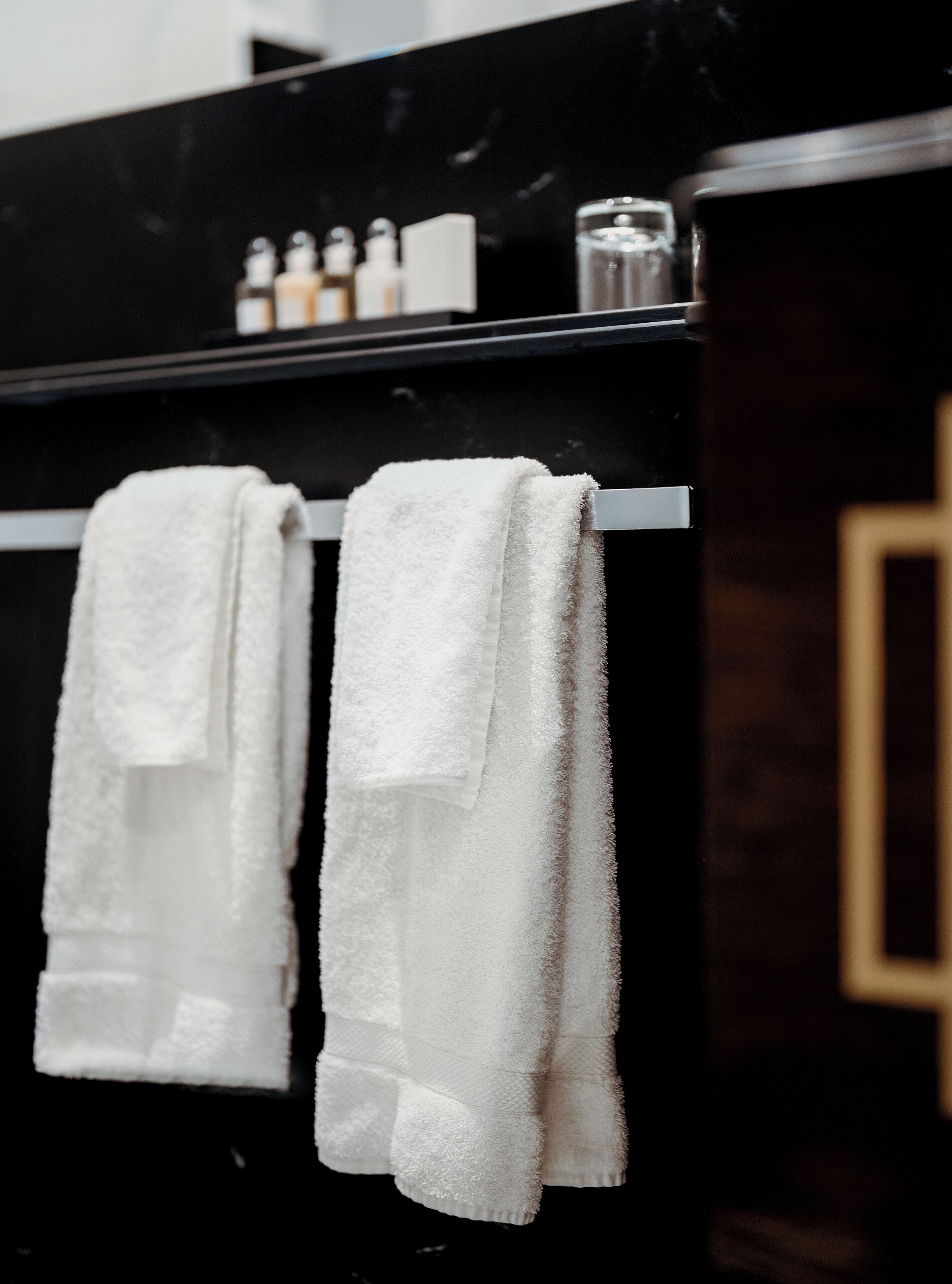 hotel deluxe room - hotel building (not in castle) | bathroom | designer toiletries, hair dryer, bathrobes, slippers