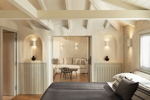 Executive Suite | Minibar, in-room safe, desk, soundproofing - Porto Vitilo Boutique Hotel (East Mani)