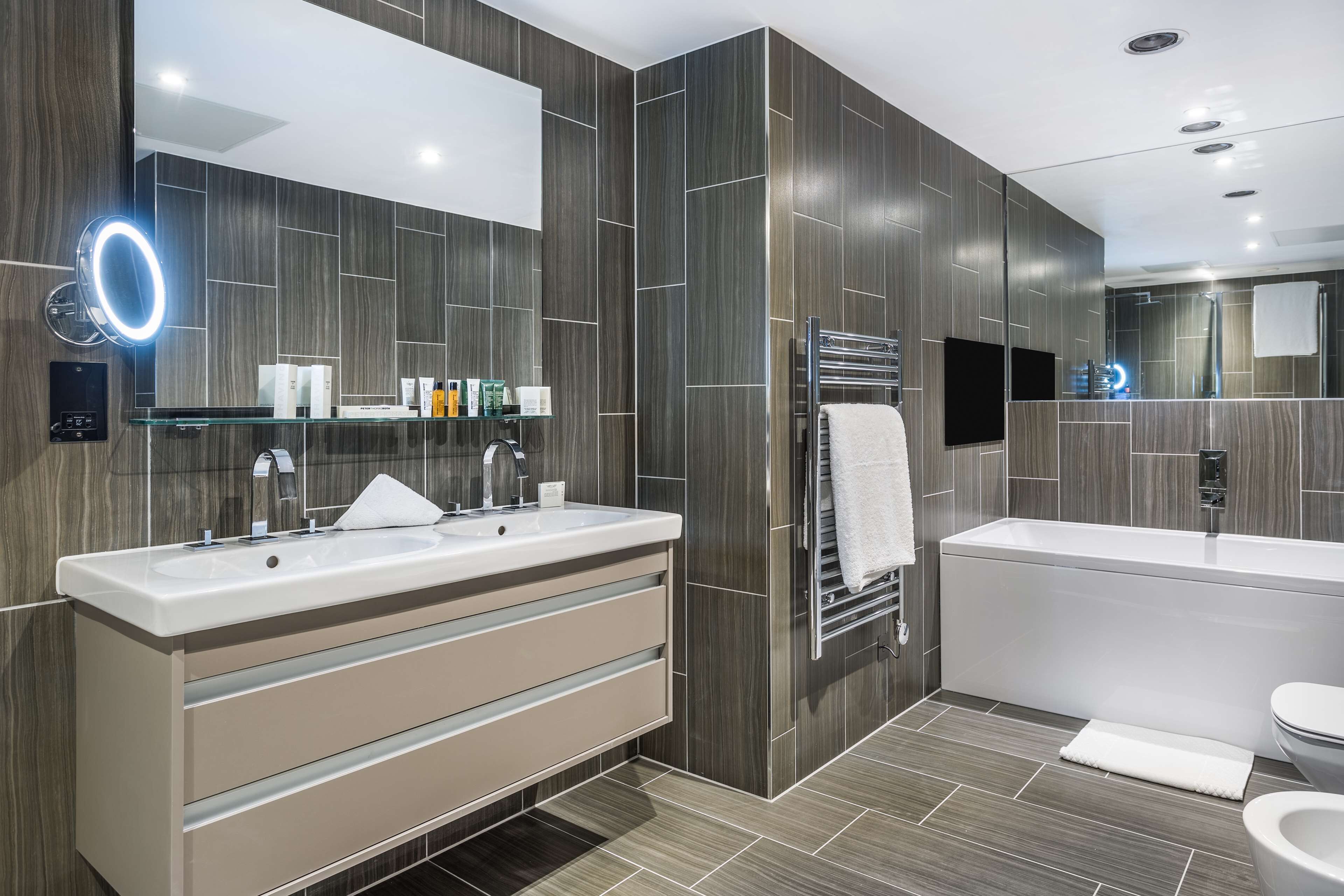 shower, free toiletries, hair dryer, bathrobes