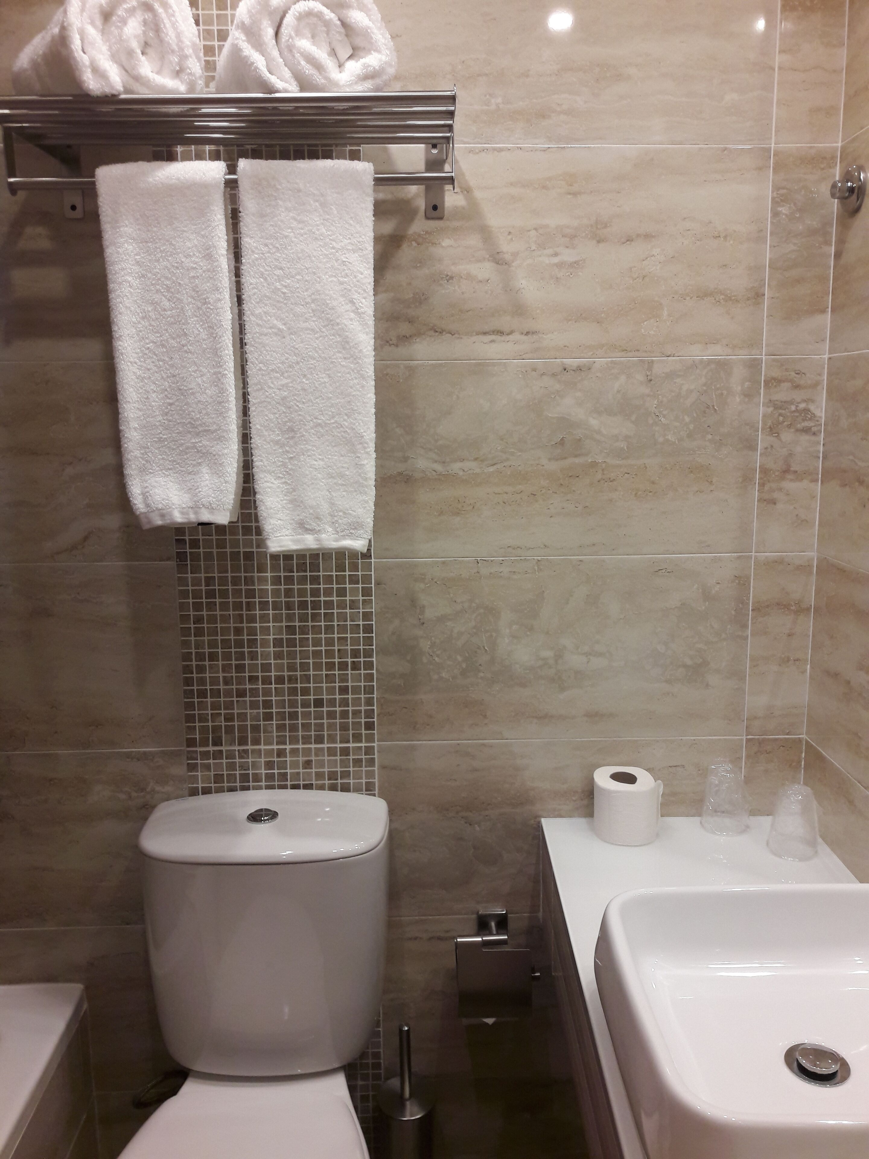 double or twin room | bathroom | hair dryer, towels