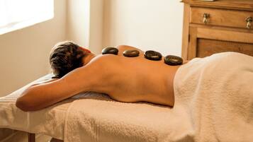 Outdoor treatment areas, deep-tissue massages, massages