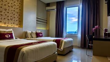 Minibar, desk, blackout curtains, soundproofing