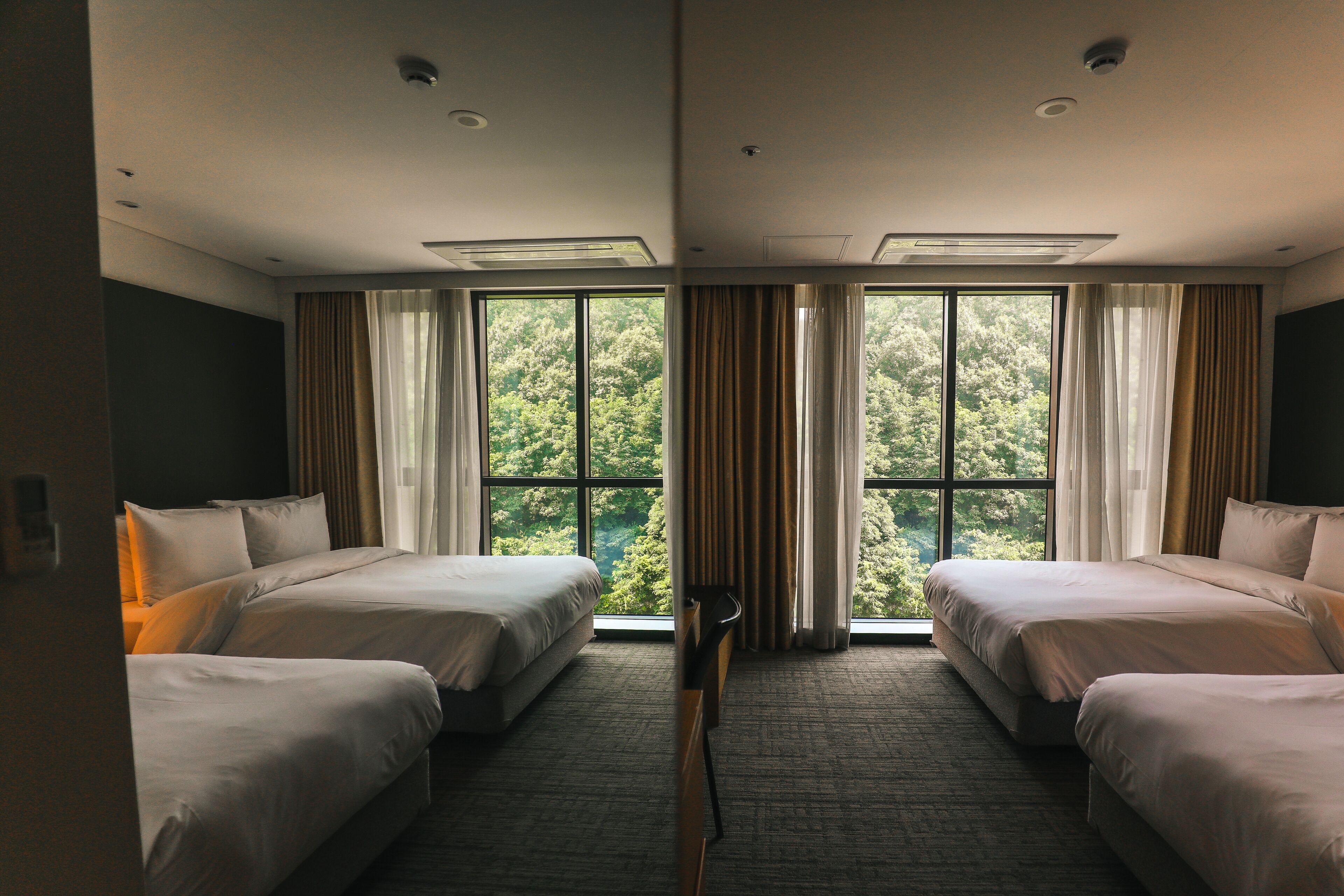 premium bedding, down duvets, free minibar, in-room safe