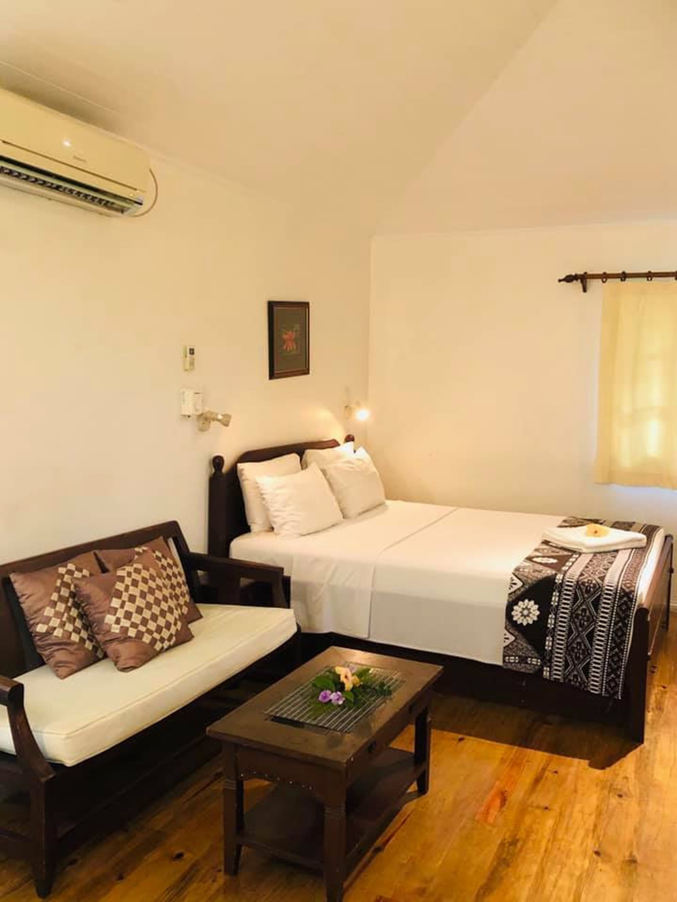 garden view bure | 1 bedroom, desk, iron/ironing board, bed sheets