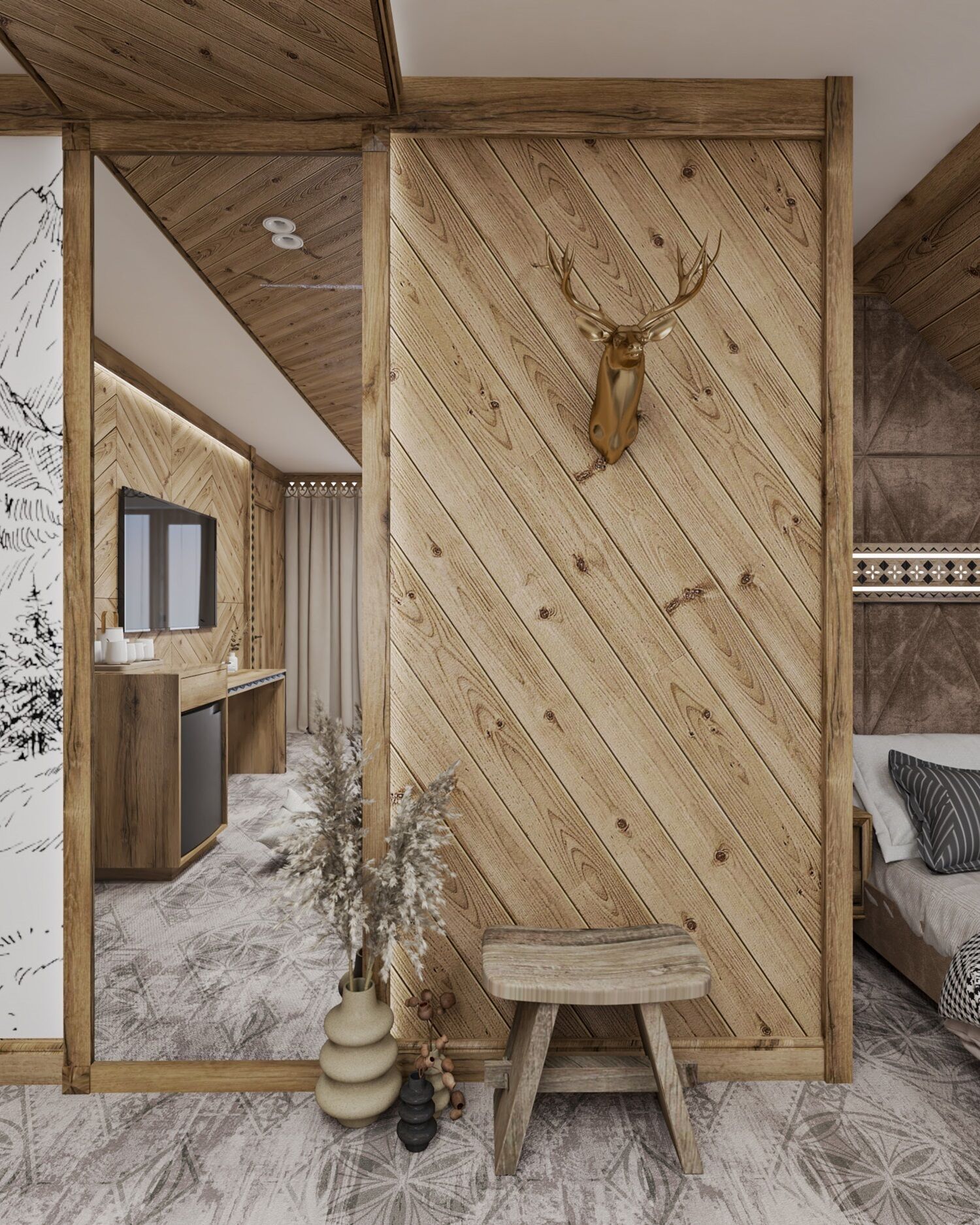 三人房 (Nr 23 -    201485567) | 特色家居、熨斗/熨衣板、免费婴儿床、折叠床/加床（额外收费）