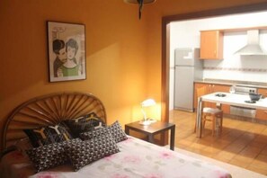 Chambre Double, cuisine, vue océan