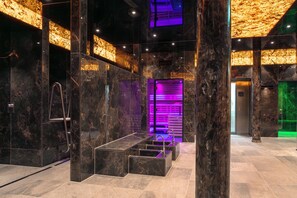 Sauna, poreallas, höyrysauna, kuumia lähteitä, vartalohoitoja