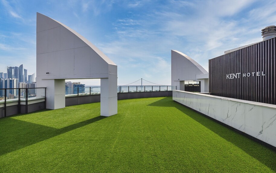 Rooftop ของ Kent Hotel Gwangalli ที่มองเห็นสะพานกวางอัน