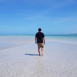 On the beach, beach towels, snorkeling, kayaking