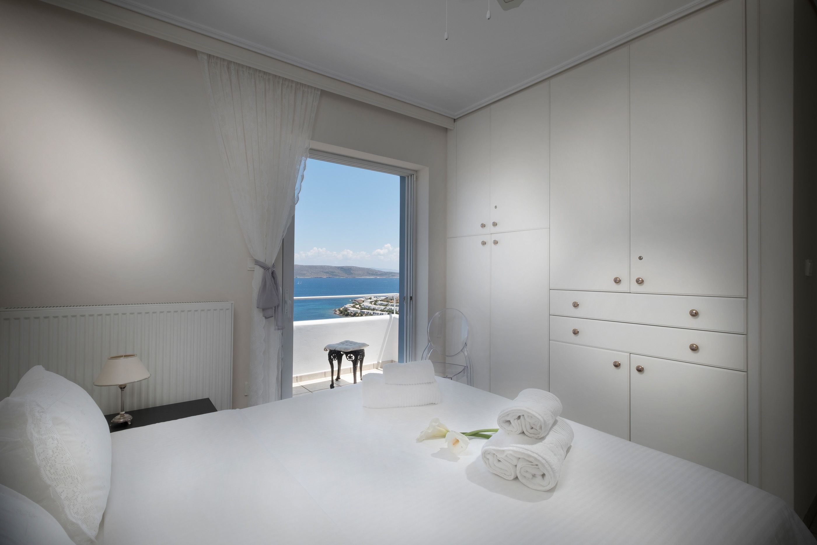 Villa, piscina privata, vista mare | Vista dalla camera