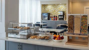 Free daily buffet breakfast