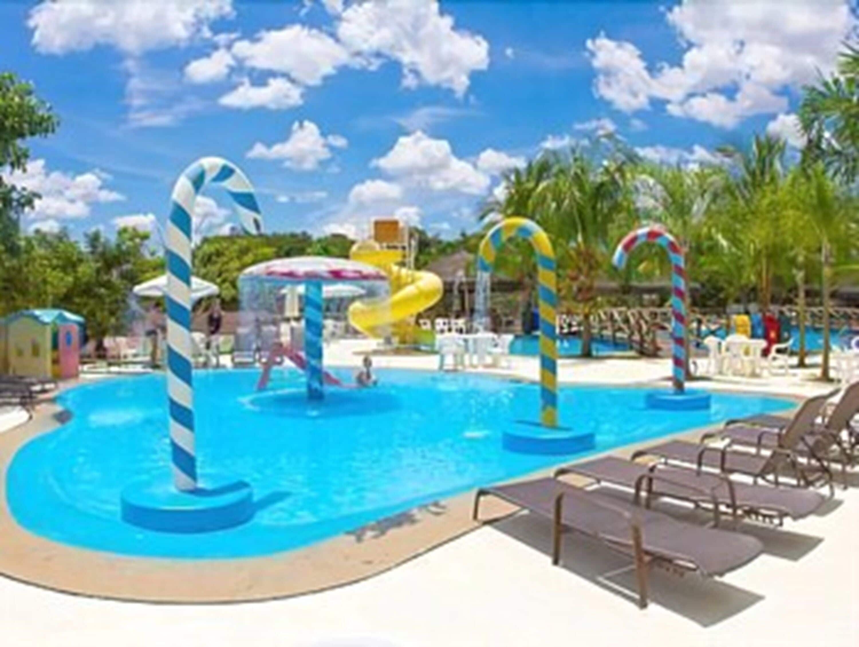 indoor pool, 5 outdoor pools, pool umbrellas, pool loungers