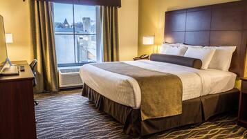 Premium bedding, pillow-top beds, in-room safe, desk