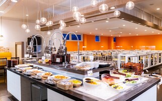 Breakfast, lunch and dinner served