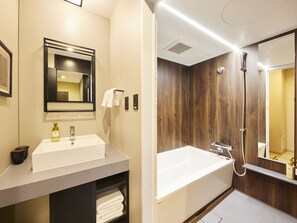 샤워기/욕조 결합, 전신 욕조, 헤어드라이어, 슬리퍼