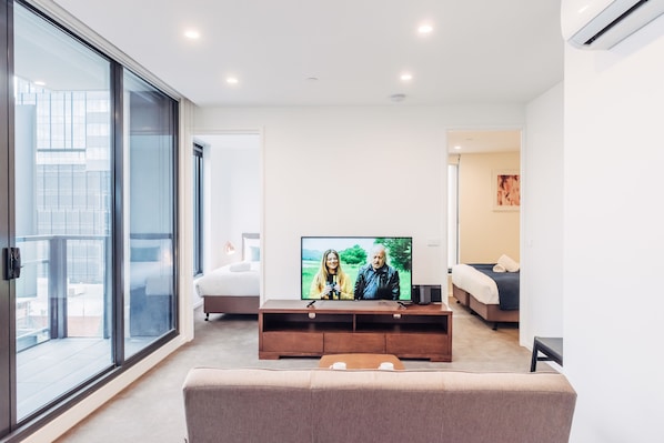 Deluxe Two Bedroom Apartment | Living room
