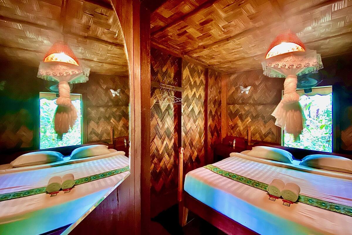 bungalow gardenview double | 1 bedroom, egyptian cotton sheets, free wifi, bed sheets