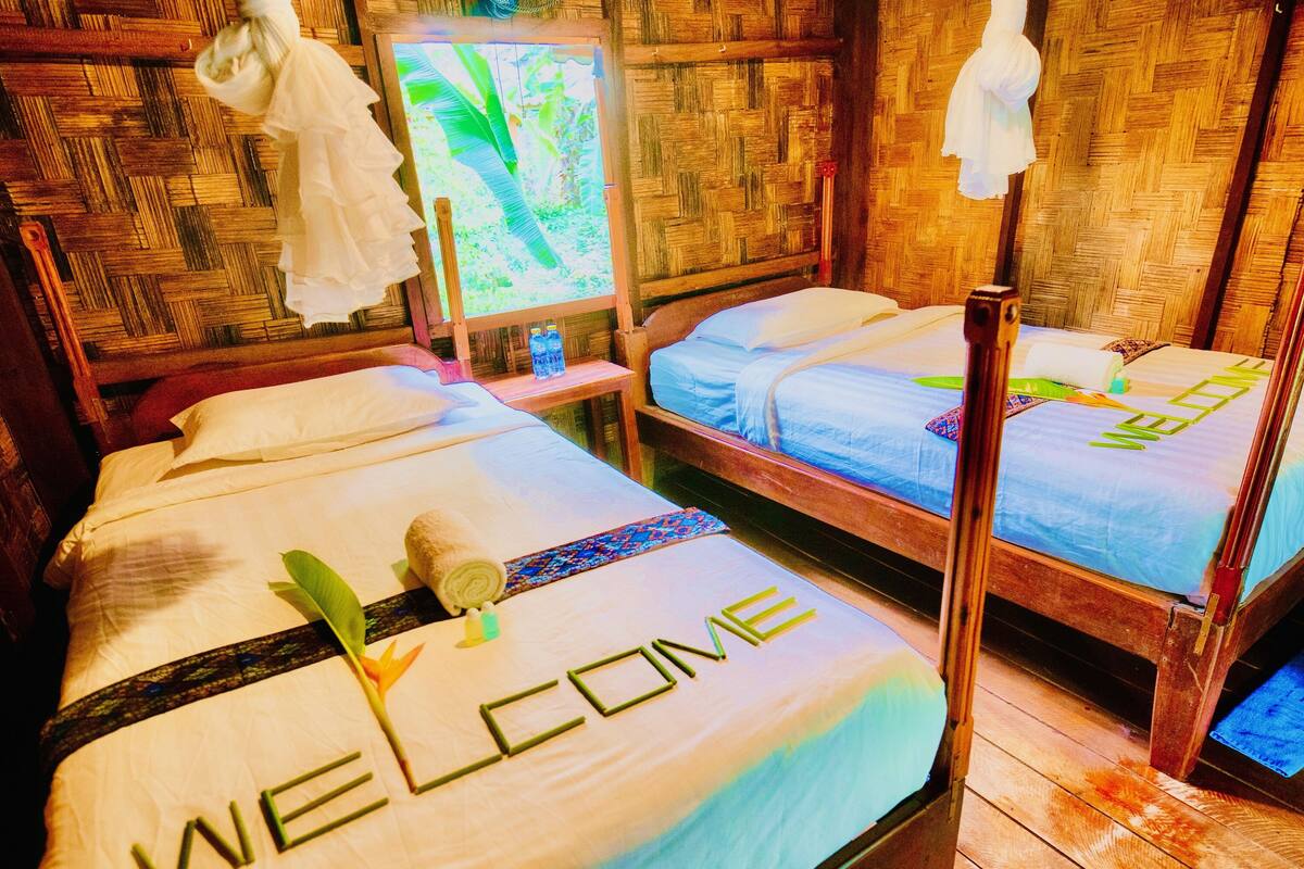 bungalow gardenview twin | 1 bedroom, egyptian cotton sheets, free wifi, bed sheets