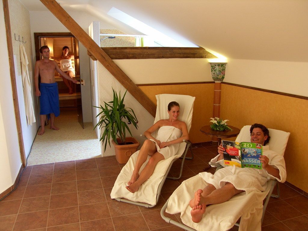 sauna, manicures and pedicures