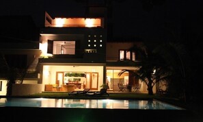 Front of property – evening/night