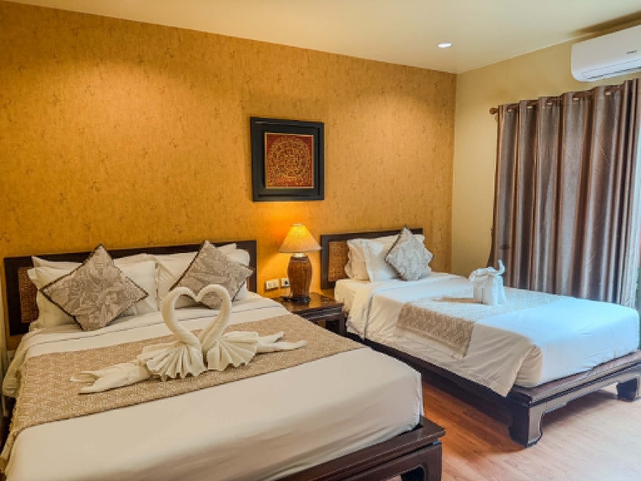 Decoración individual, wifi gratis, ropa de cama