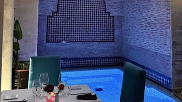 Indoor pool, outdoor pool