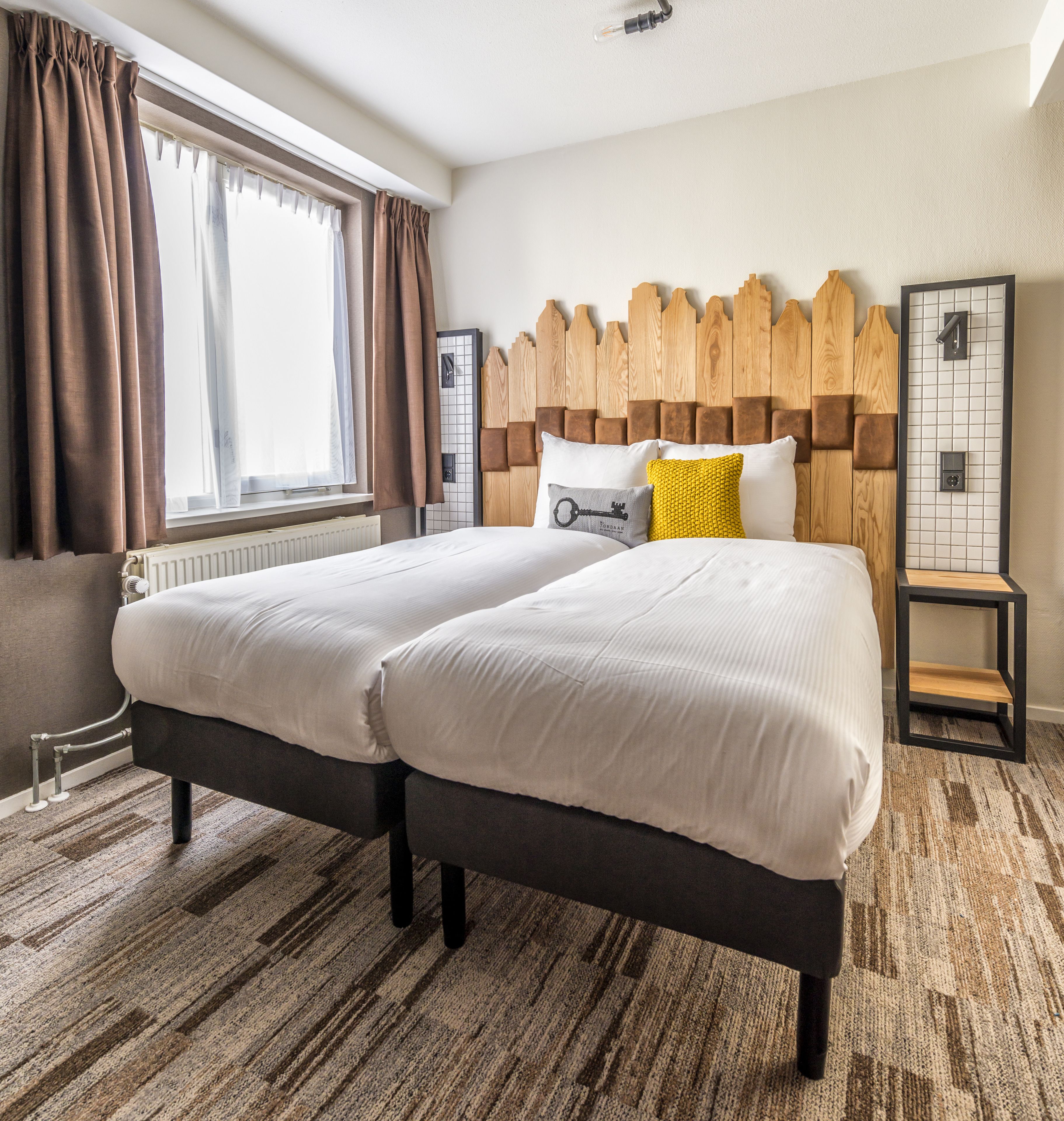 standard twin room | in-room safe, blackout curtains, free wifi, bed sheets